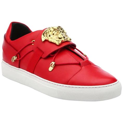 versus versace red sneakers|versace sneaker sale.